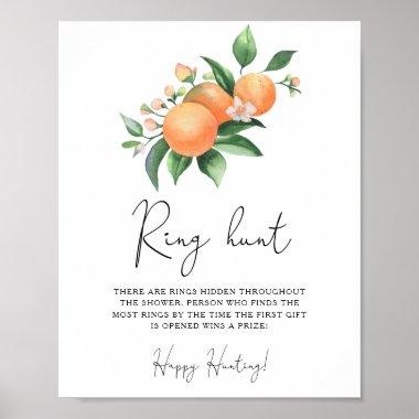 Citrus - Ring hunt bridal shower game Poster