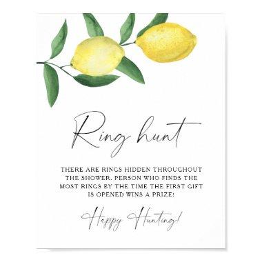 Citrus - Ring hunt bridal shower game Poster