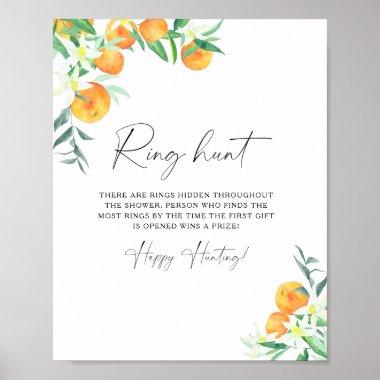 Citrus - Ring hunt bridal shower game Poster