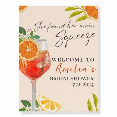 Citrus she found her main squeeze Bridal Shower Foam Board