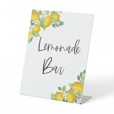 Citrus Yellow Lemon Party Lemonade Bar Sign