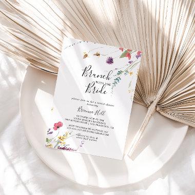 Classic Colorful Brunch with the Bride Shower Invitations