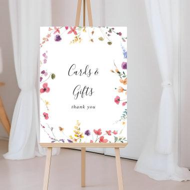 Classic Colorful Wild Floral Invitations and Gifts Sign