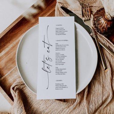 Classic Elegance Wedding  Menu