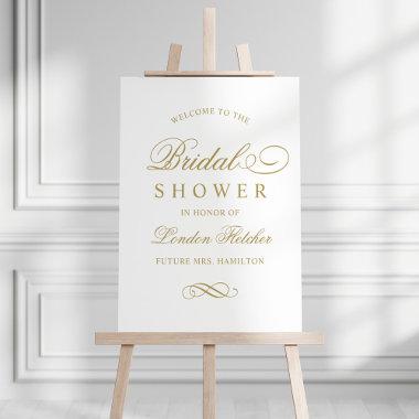 Classic Elegant Antique Gold Wedding Bridal Shower Foam Board
