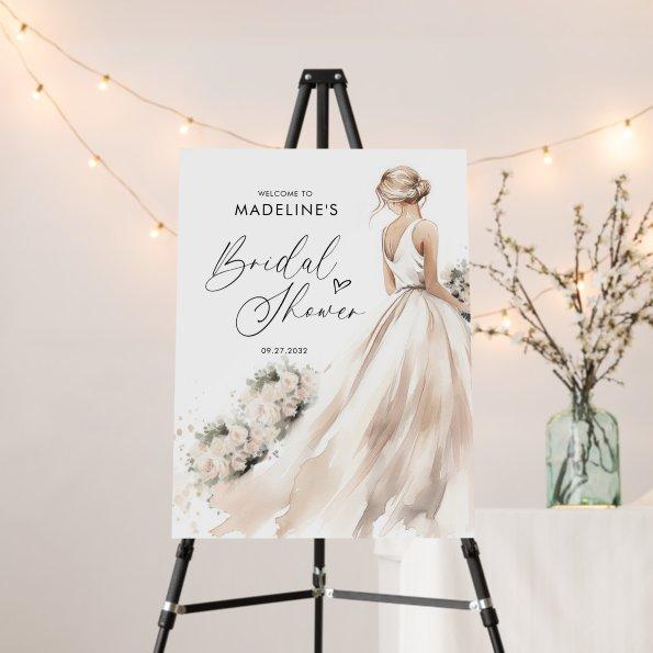 Classic Elegant Bride to be Gown  Foam Board
