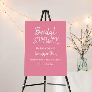 Classic Elegant hot Pink Wedding Bridal Shower Foam Board