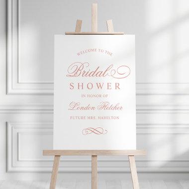 Classic Elegant Rose Gold Wedding Bridal Shower Foam Board