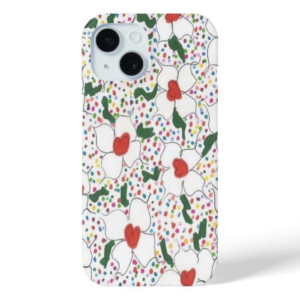 Classic Floral Pattern iPhone 15 Case