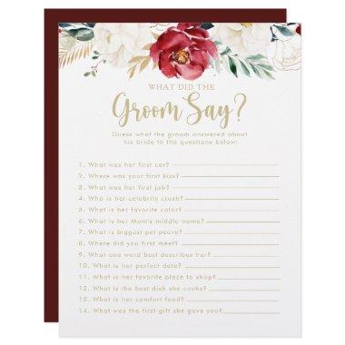 Classic Gold  What did the Groom Say