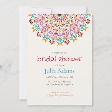 Classic Mandala Bridal Shower Invitations