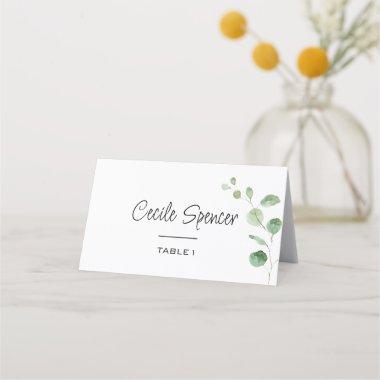 Classic Minimalist Eucalyptus Formal Wedding Place