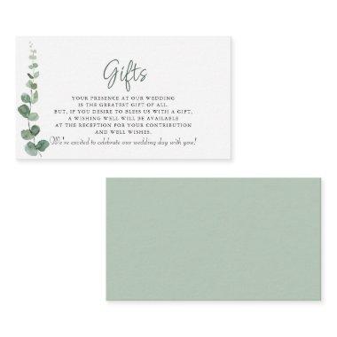 Classic Minimalist Eucalyptus Wedding Gifts Enclosure