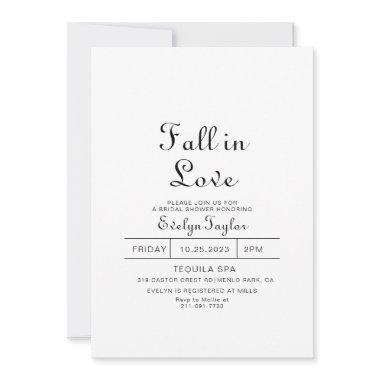 Classic Minimalist Fall in Love