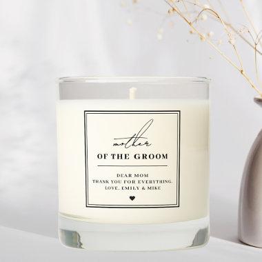 Classic Modern Mother of the Groom Gift Scented Candle