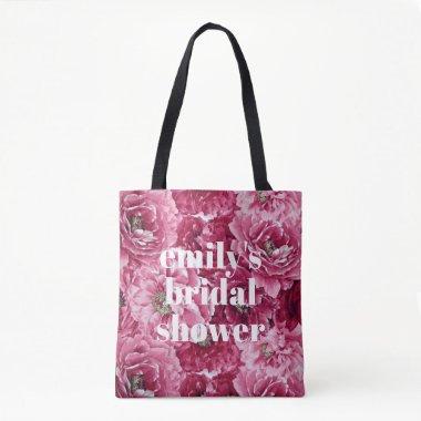 Classic Pink Peonies Clusters Custom  Tote Bag