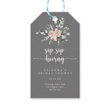 Classic Pink Rose Sip Sip Hooray   Gift Tags