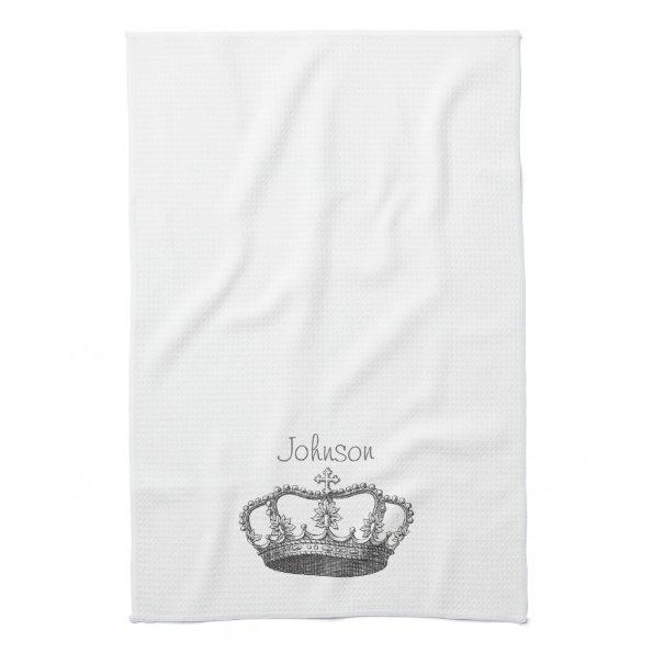 Classic Queen's Crown Kitchen Towel