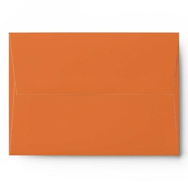 Classic Solid Matching Wedding Blank Burnt Orange Envelope