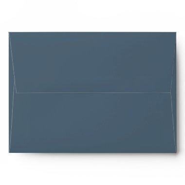 Classic Solid Matching Wedding Blank Dusky Blue Envelope