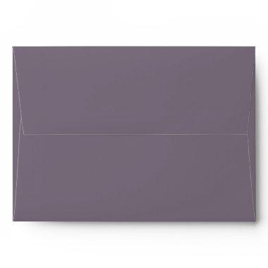 Classic Solid Matching Wedding Blank Dusky Purple Envelope