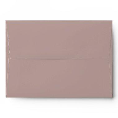 Classic Solid Matching Wedding Blank Dusty Mauve Envelope