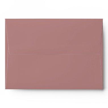 Classic Solid Matching Wedding Blank Dusty Rose Envelope