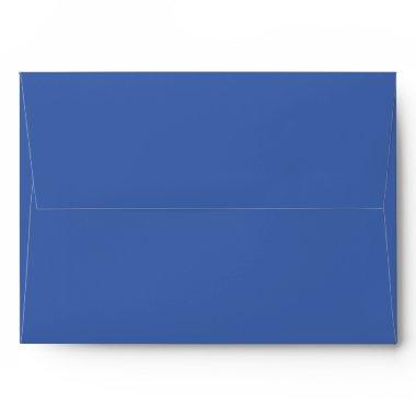 Classic Solid Matching Wedding Blank French Blue Envelope