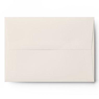 Classic Solid Matching Wedding Blank Ivory Cream Envelope