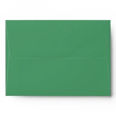 Classic Solid Matching Wedding Blank Kelly Green Envelope