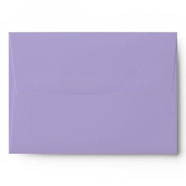 Classic Solid Matching Wedding Blank Lavender Envelope