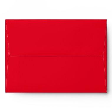 Classic Solid Matching Wedding Blank Red Envelope