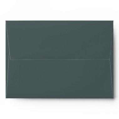 Classic Solid Matching Wedding Blank Teal Envelope