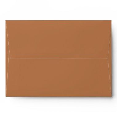 Classic Solid Matching Wedding Blank Terracotta Envelope
