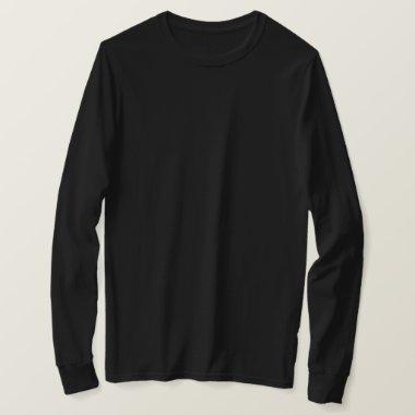 Classic Timeless Traditional Black Solid Color T-Shirt