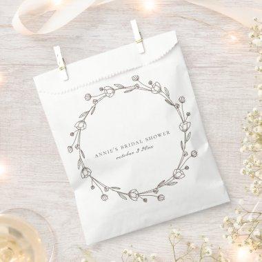 Classical Coffee Calligr. Wedding  Favor Bag