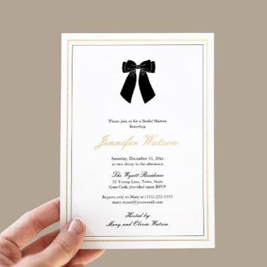 Classy Black White Gold Old Money  Foil