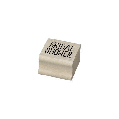 Classy Bridal Shower Rubber Stamp