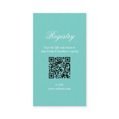 Classy Bride & Co Teal Blue  Registry Enclosure