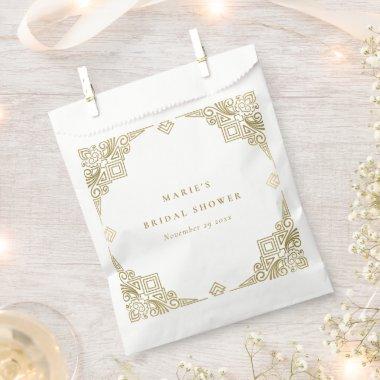 Classy Glam Gold Art Deco Ornate  Favor Bag