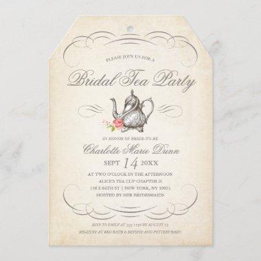Classy Vintage Bridal Tea Party | Bridal Shower Invitations
