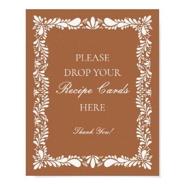 Clay Talavera Tile Spanish Share a Recipe Bridal Poster