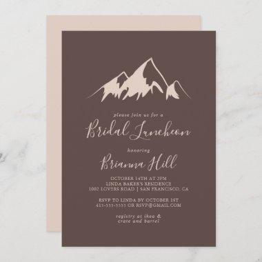 Clear Mountain Bridal Luncheon Bridal Shower Invitations