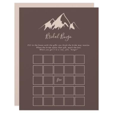 Clear Mountain Country Bridal Bingo Game