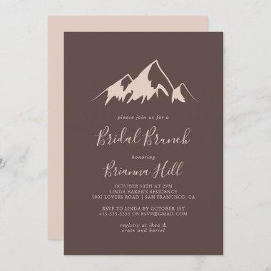 Clear Mountain Country Bridal Brunch Bridal Shower Invitations
