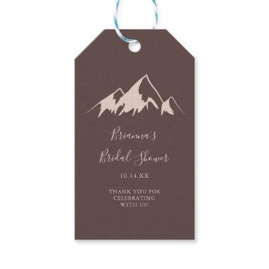 Clear Mountain Country Bridal Shower Gift Tags
