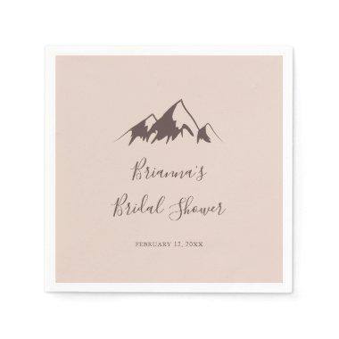 Clear Mountain Country Bridal Shower Napkins