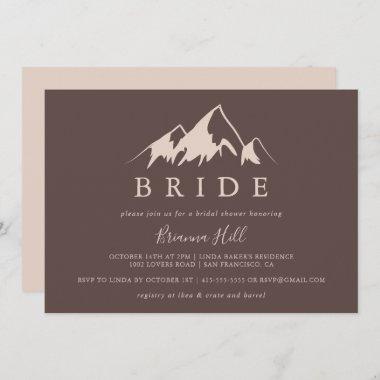 Clear Mountain Country Bride Bridal Shower Invitations