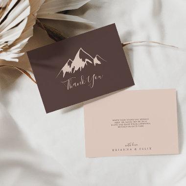 Clear Mountain Country Flat Wedding Thank You Invitations