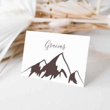 Clear Mountain Country Folded Wedding Gracias Invitations